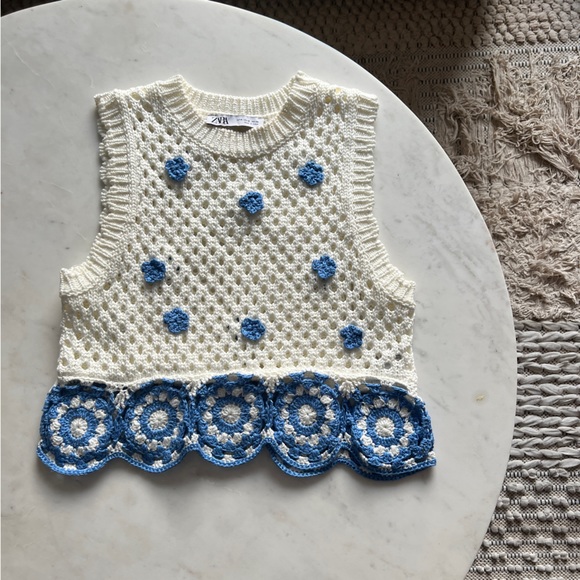 Zara Tops Zara Crochet Knit Top Poshmark
